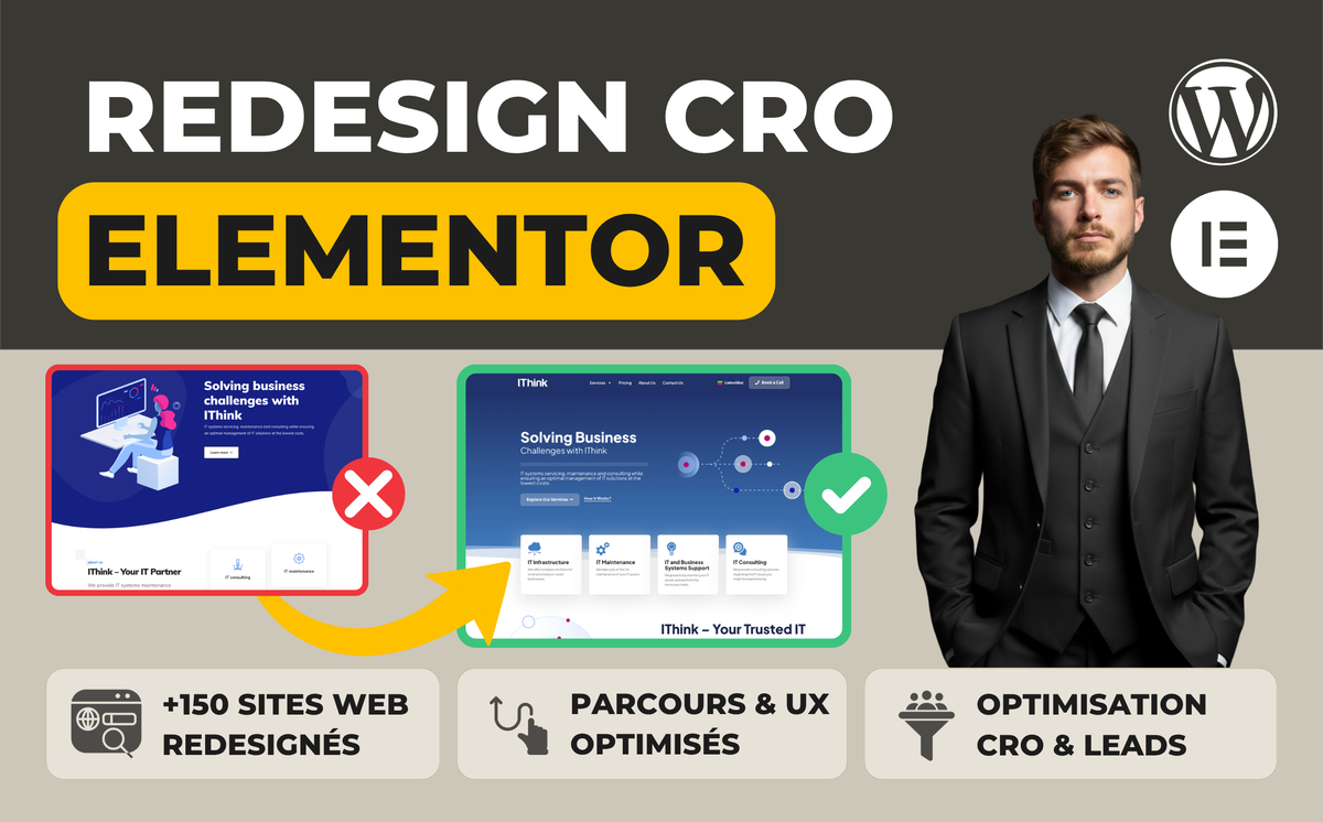 - Redesign Elementor